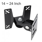 Soporte de montaje en pared para monitor de PC y TV giratorio universal para televisores de pantalla plana LCD LED de 14 a 24 pulgadas con giro de 180 grados